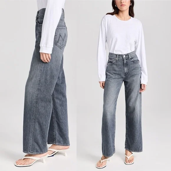 MOTHER SUPERIOR Jeans Dodger Ankle Off the Beaten Path Gray Size 29